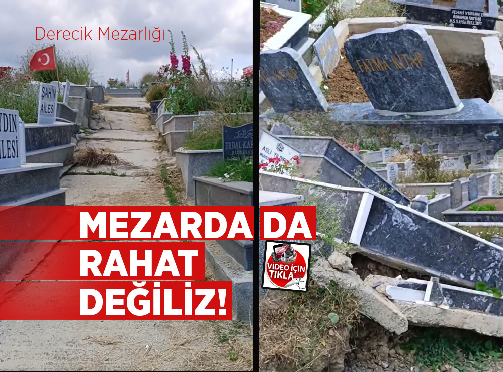 Derecik Mezarlığı’nda Utandıran Görüntüler