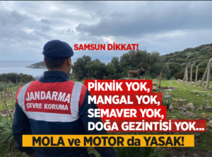 Samsun’da Ormanlara Giriş Yasaklandı!