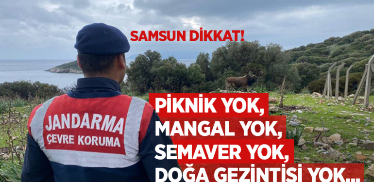 Samsun’da Ormanlara Giriş Yasaklandı!