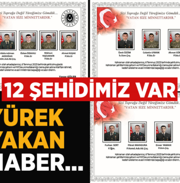 Pençe-Kilit Harekâtı’nda 12 Şehit