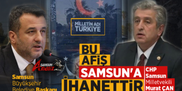 Samsun Büyükşehir Belediyesi'den 'Utandıran' Afiş