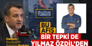 Samsun’daki Afişe Bir Tepki de Yılmaz Özdil'den