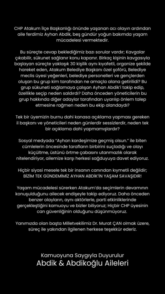 Samsun CHP’de Kavga Krizi Derinleşiyor