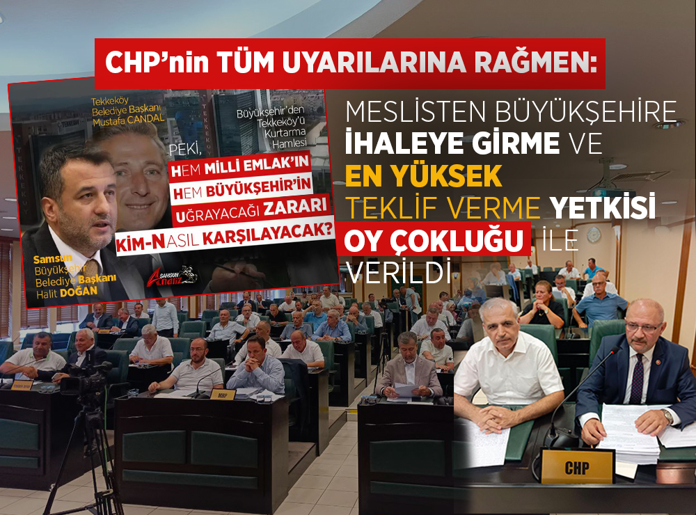 Tekkeköy’ün Tartışmalı Arsasına SBB Yetkisi