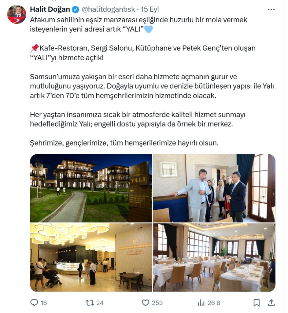 SBB Başkanı Halit Doğan'ın Sosyal Medya Paylaşımı