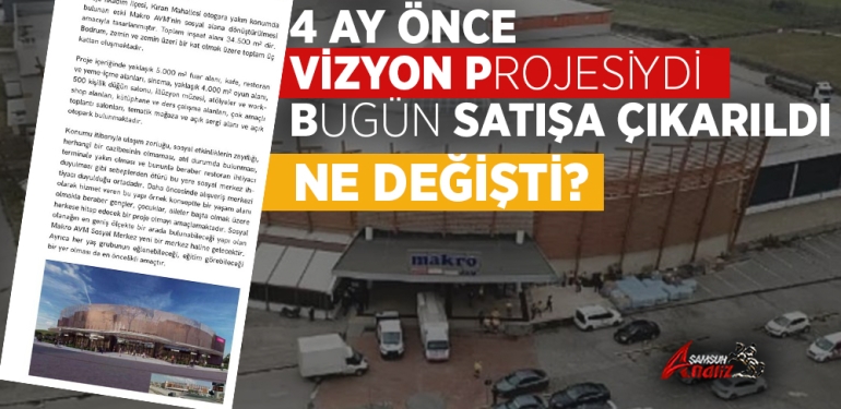 Samsun’da Eski Makro AVM Satışa Çıkarıldı