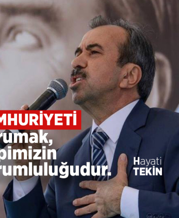 Hayati Tekin’den 29 Ekim Mesajı