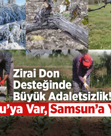 Zirai Don Desteğinde Büyük Adaletsizlik!