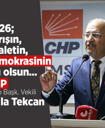 CHP Grup Başkan Vekili Atila Tekcan’dan Yeni Yıl Mesajı