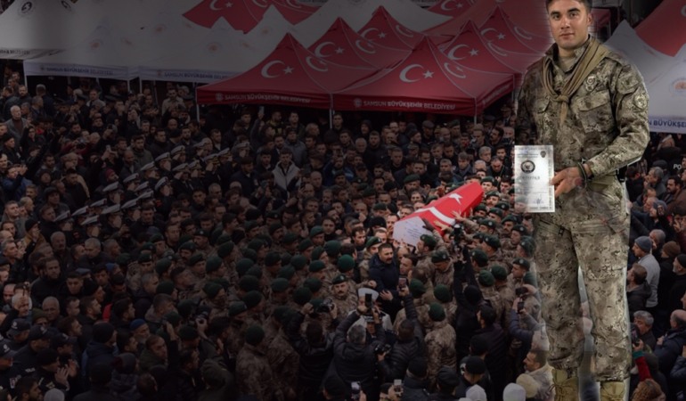 Samsun Şehidini Uğurladı