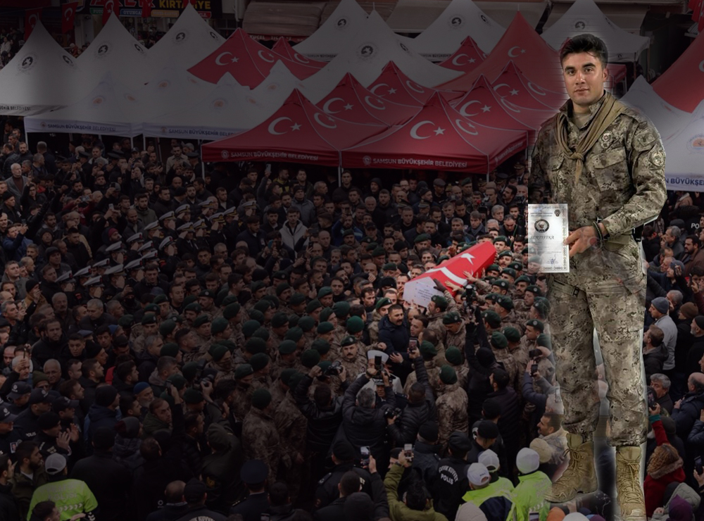 Samsun Şehidini Uğurladı