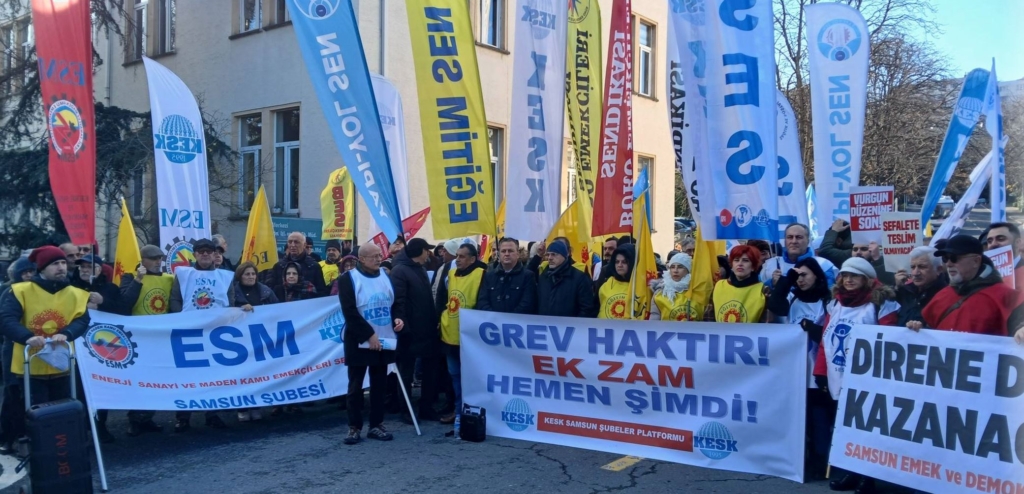KESK Samsun’da İş Bıraktı