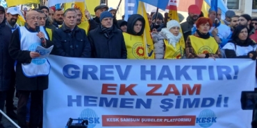 KESK Samsun’da İş Bıraktı
