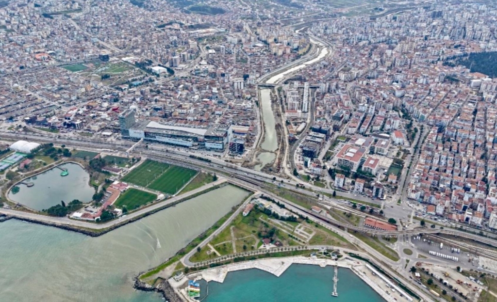 Mert Irmağı Islah Projesi inşaatı