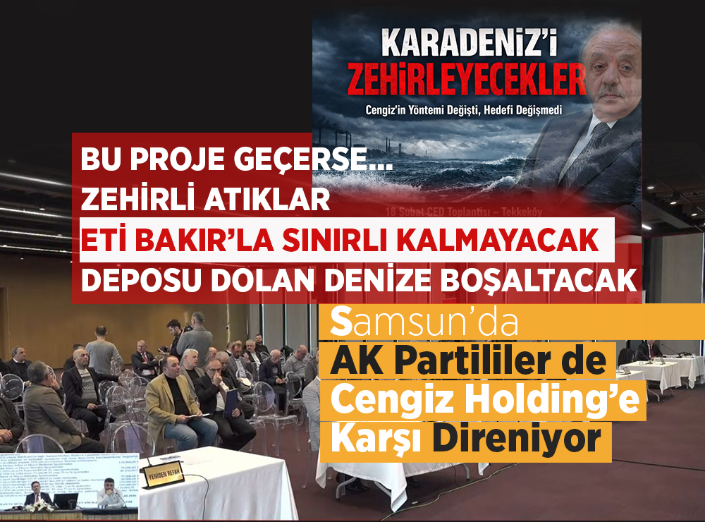 Samsun’da AK Partililer de Cengiz’e Direniyor