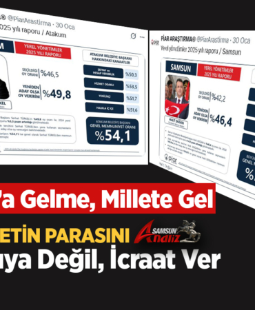 Samsun’da Anket Yalanları