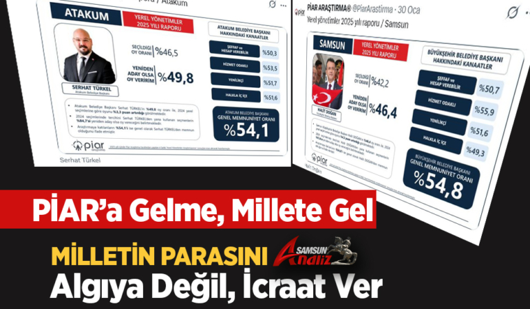 Samsun’da Anket Yalanları