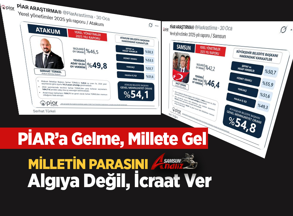 Samsun’da Anket Yalanları