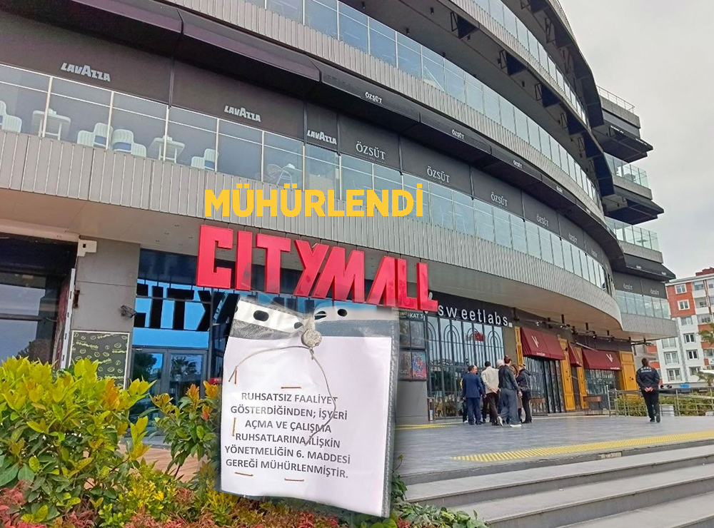 Samsun Atakum’da City Mall AVM Mühürlendi