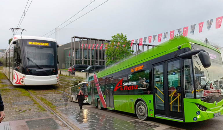 Samsun’da Bayramda Ulaşım Ücretsiz!