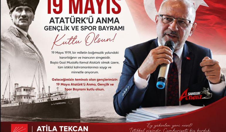 Atila Tekcan’dan 19 Mayıs Mesajı