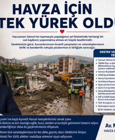 Murat İkiz’ten Sel Sonrası Dayanışma ve Teşekkür Mesajı