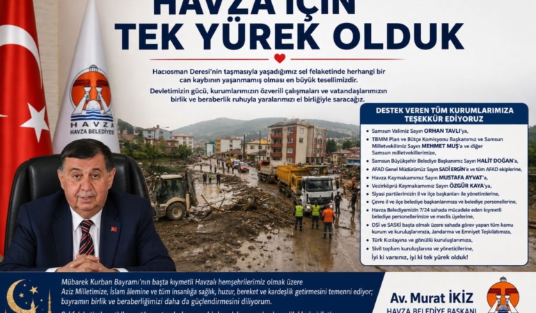 Murat İkiz’ten Sel Sonrası Dayanışma ve Teşekkür Mesajı