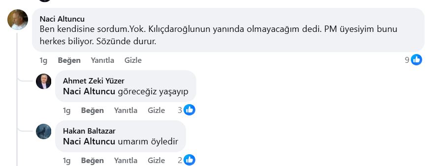 Naci Altuncu'nun o paylaşımı