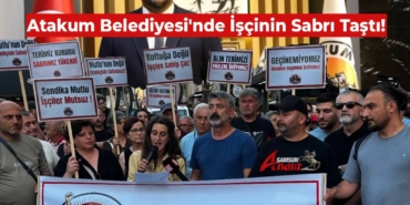 Atakum Belediyesi'nde İşçinin Sabrı Taştı!