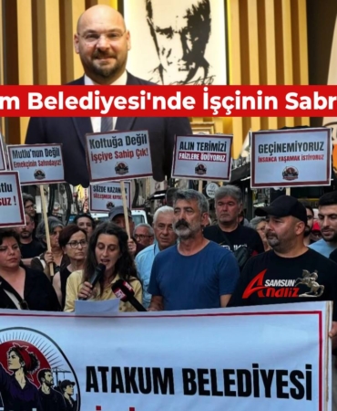 Atakum Belediyesi'nde İşçinin Sabrı Taştı!