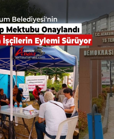 Atakum’da İşçiler Paranın Hesaba Yatmasını Bekliyor