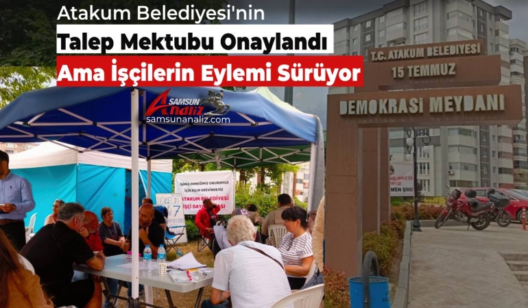 Atakum’da İşçiler Paranın Hesaba Yatmasını Bekliyor