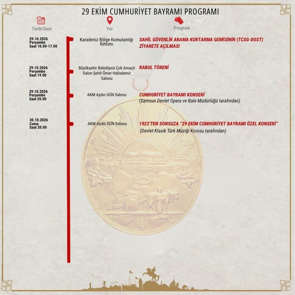 Samsun’da 29 Ekim Programı -2